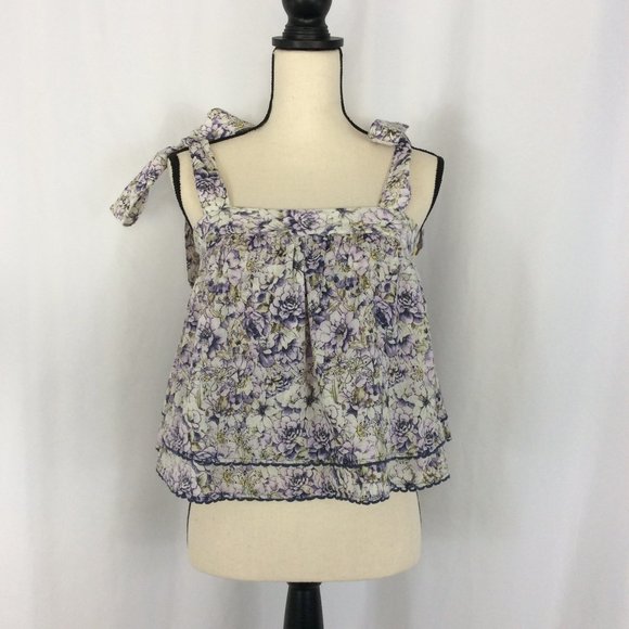 New York & Company Tops - Happy Nature Shoulder Tie Top - 115B